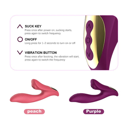 Vagina Sucking Vibrator 10 Speed Vibrating Oral Sex Suction Clitoris