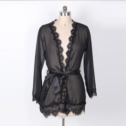 Sleepwear Women Lace Babydoll Erotic Sexy Lingerie Pajamas