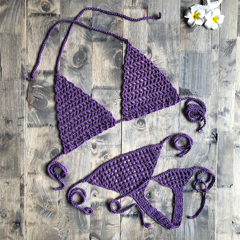 Handmade Crochet Micro Bikini G Thong