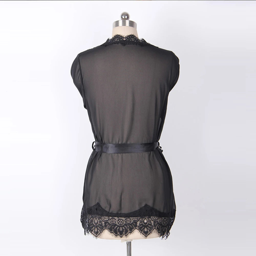 Sleepwear Women Lace Babydoll Erotic Sexy Lingerie Pajamas