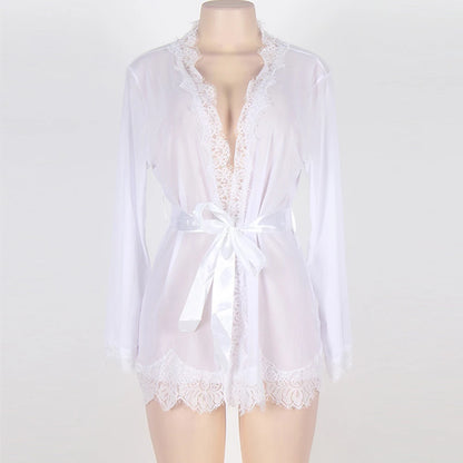 Sleepwear Women Lace Babydoll Erotic Sexy Lingerie Pajamas