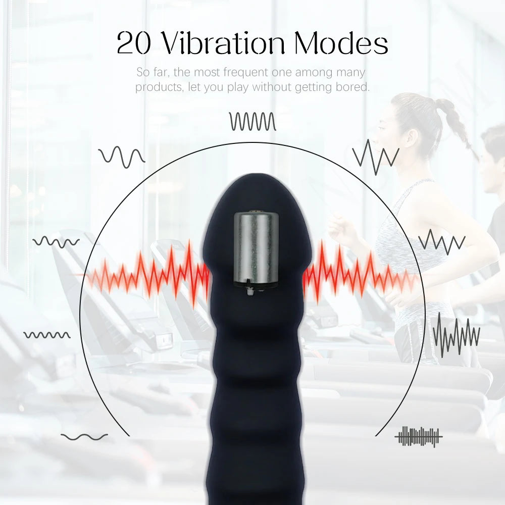 20 Modes Vibrator Soft Silicone Dildo Realistic Penis Strong Motor