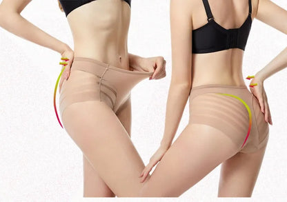 High Rise Briefs Women Tummy Control Seamless Panties High Elastic Panties