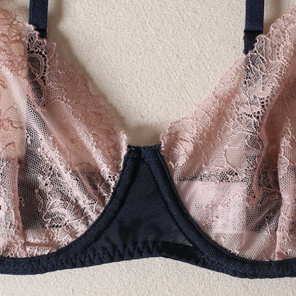 HIMEALAVO Sexy Lingerie Seamless Bra Sheer Lace