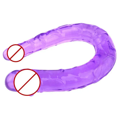 Adult Supplies Sex Toy Double Ended Realistic Dildo Flexible