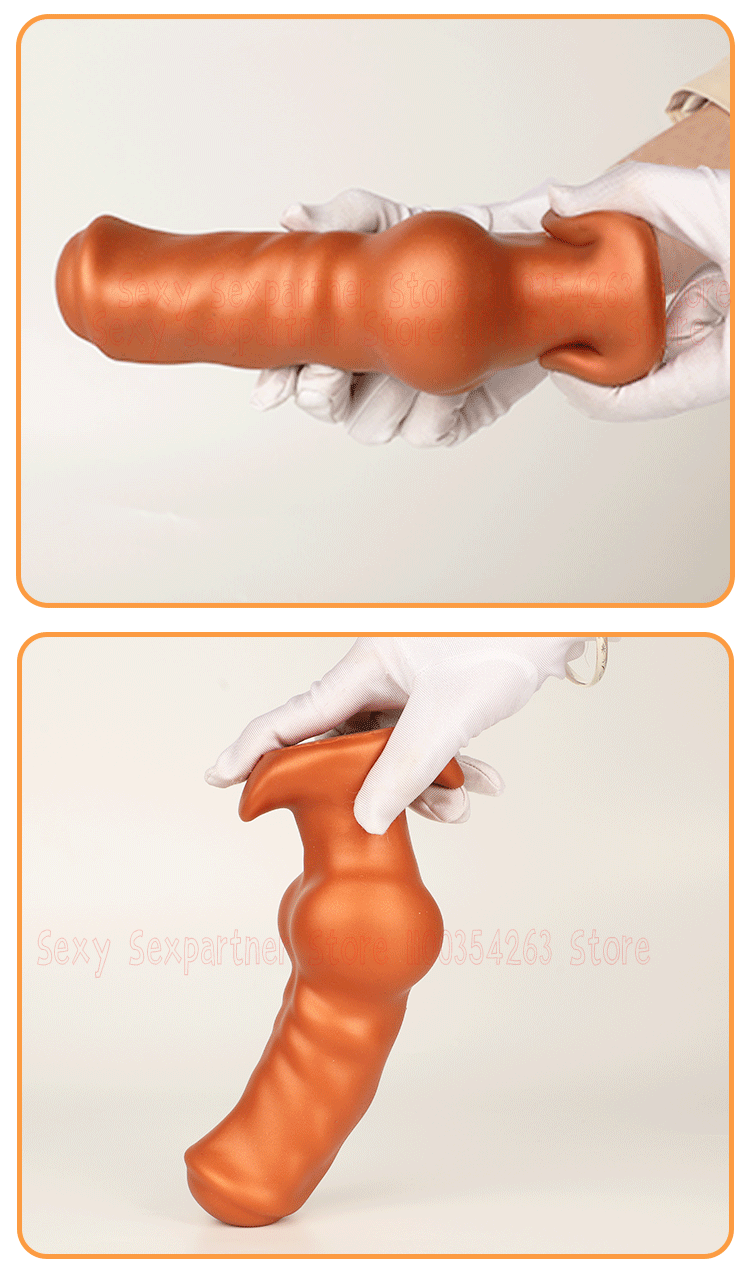 Silicone Dog Dildo Soft Big ButtPlug Stimulation Animal Dildo