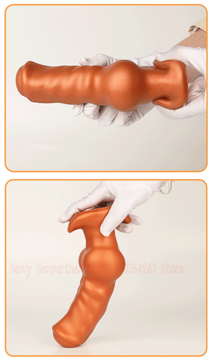 Silicone Dog Dildo Soft Big ButtPlug Stimulation Animal Dildo