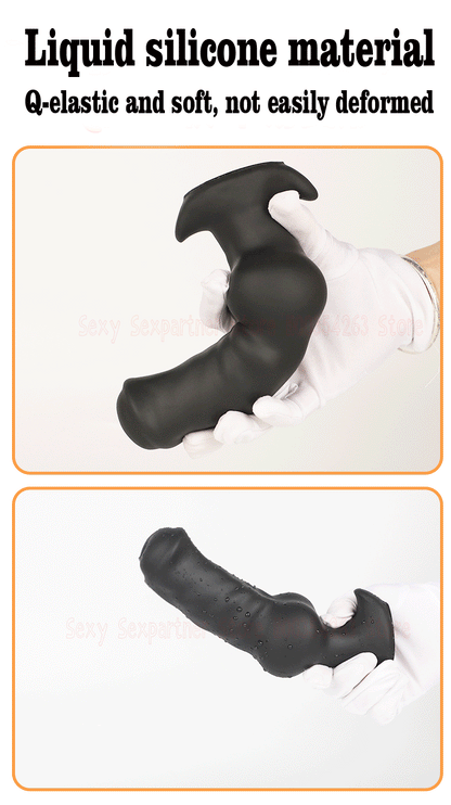 Silicone Dog Dildo Soft Big ButtPlug Stimulation Animal Dildo