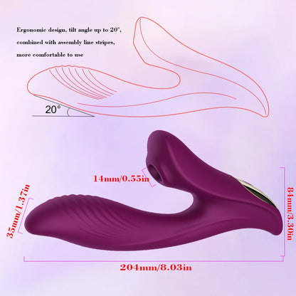 Vagina Sucking Vibrator 10 Speed Vibrating Oral Sex Suction Clitoris