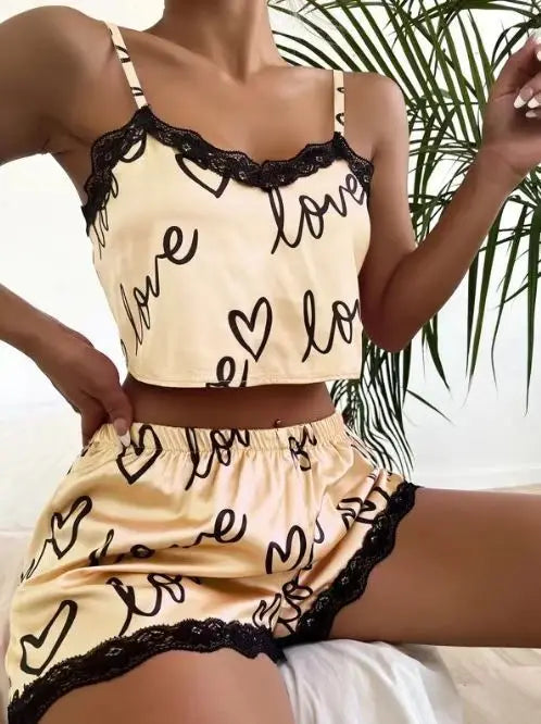 Women'S Pajama Shorts Suit Homewear