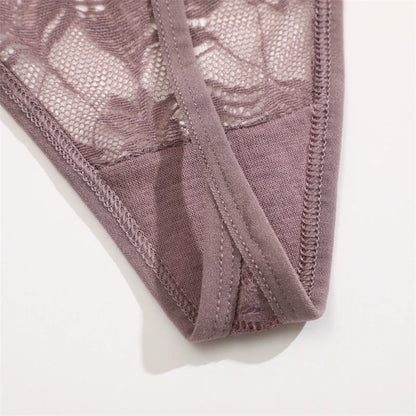 3Pcs/Set Women Sexy Thongs G-String Transparent Panties