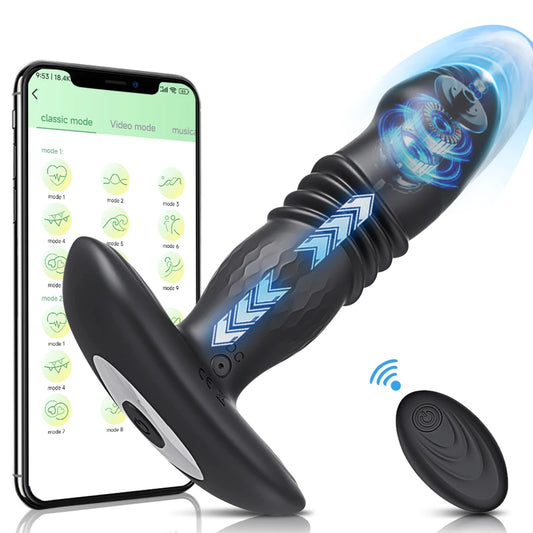 Thrusting Prostate Massager Bluetooth APP Vibrator