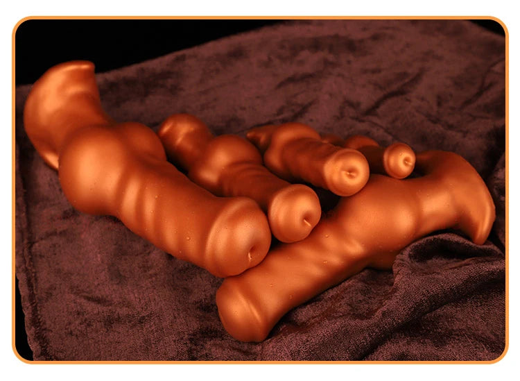 Silicone Dog Dildo Soft Big ButtPlug Stimulation Animal Dildo