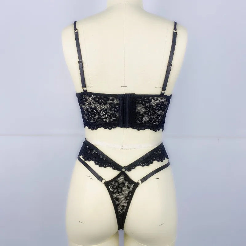 Toucheart Sexy Lingerie Strap Underwire Lace Bra For Women Sexy