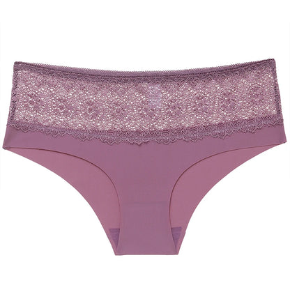 BZEL Lace Women's Panties Sweet Flowers Underwear Silk