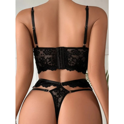 Toucheart Sexy Lingerie Strap Underwire Lace Bra For Women Sexy