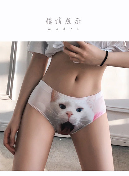 SP&CITY Cartoon 3D Cat Kawaii Panties