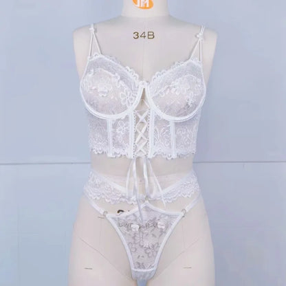 Toucheart Sexy Lingerie Strap Underwire Lace Bra For Women Sexy