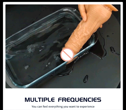 Thrusting Rotation Remote Control Dildo Vibrator