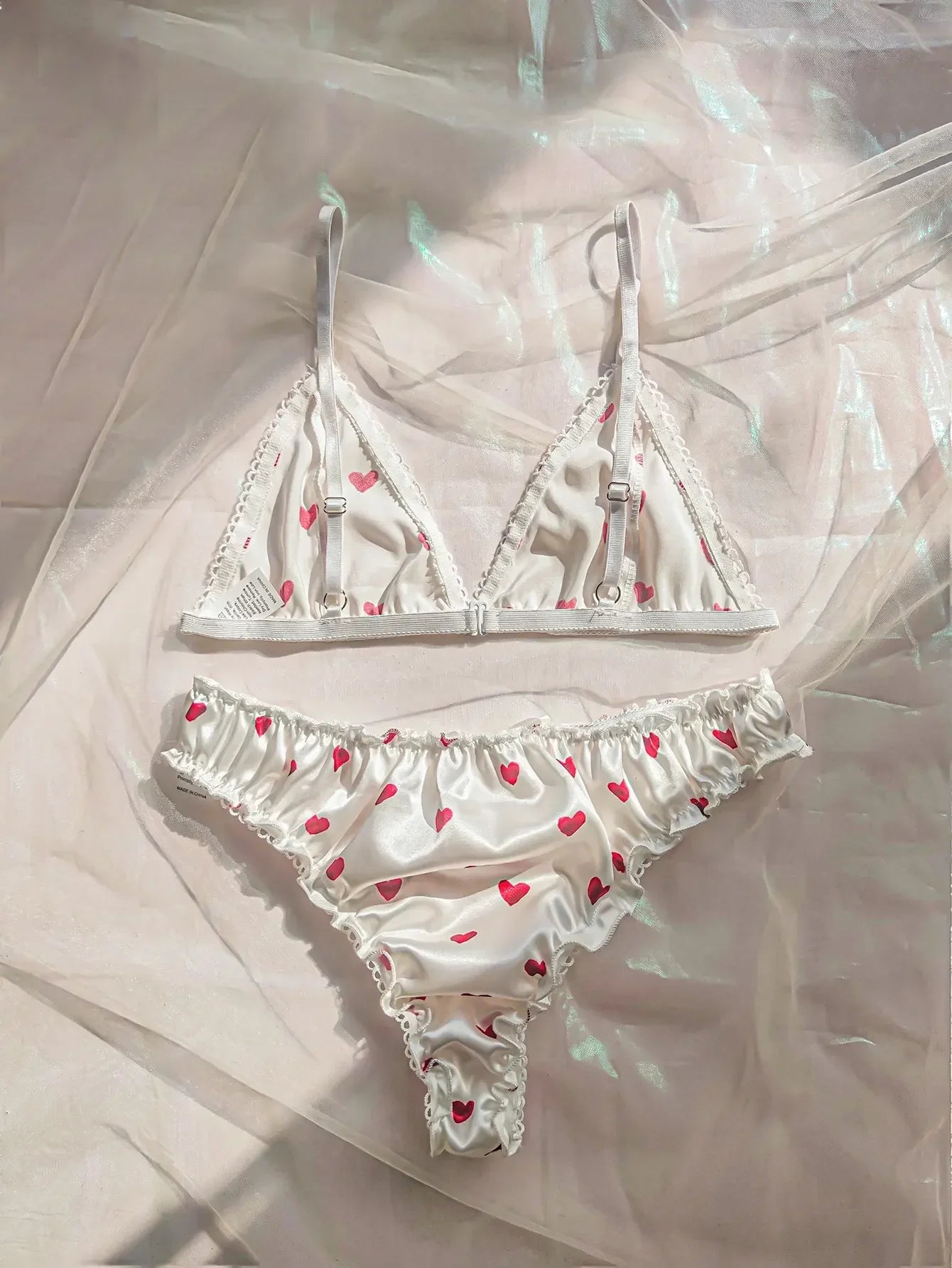 Women's Erotic Lingerie Suit Bowknot Sexy Wire Free Lingerie Underwear