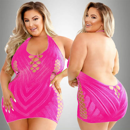 pornographic Plus Size Sexy Lingerie One-Piece Bodysuit