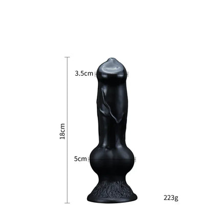 Realistic Huge Dog Dildo Anal Plug With Suction Cup Silicone