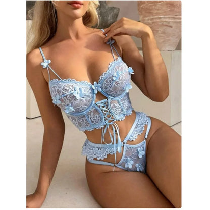 Toucheart Sexy Lingerie Strap Underwire Lace Bra For Women Sexy