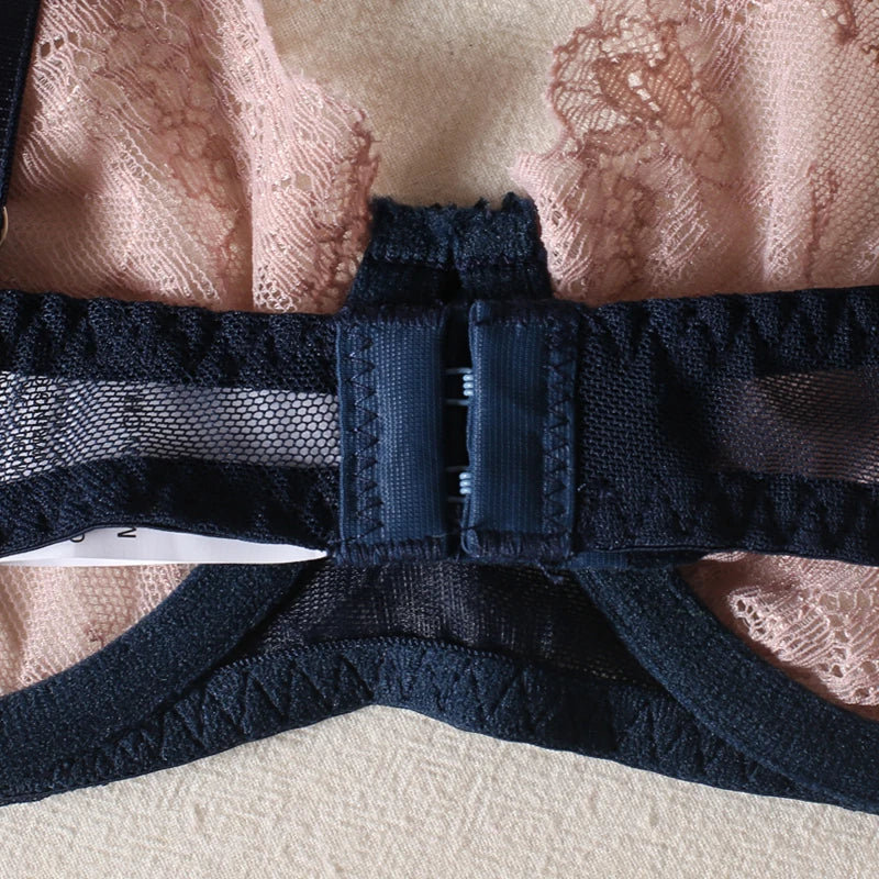 HIMEALAVO Sexy Lingerie Seamless Bra Sheer Lace