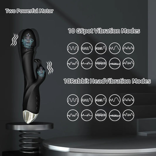Powerful Rabbit G Spot Vibrator for Women Clit Stimulator