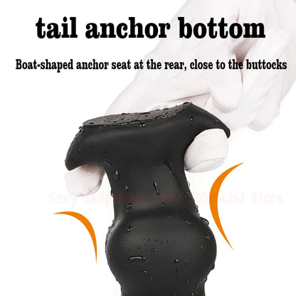 Silicone Dog Dildo Soft Big ButtPlug Stimulation Animal Dildo