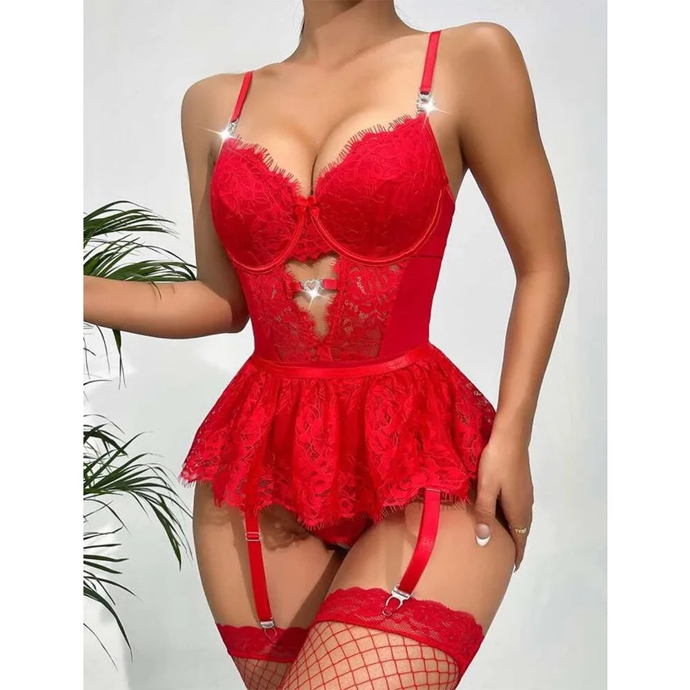 Lace Sexy Lingerie Transparent Hot Porno Lace Erotic Underwear