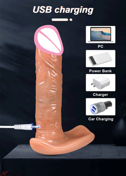 Remote Control Thrusting Dildo Vibrator