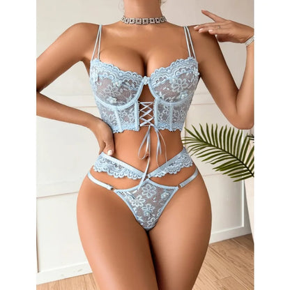 Toucheart Sexy Lingerie Strap Underwire Lace Bra For Women Sexy