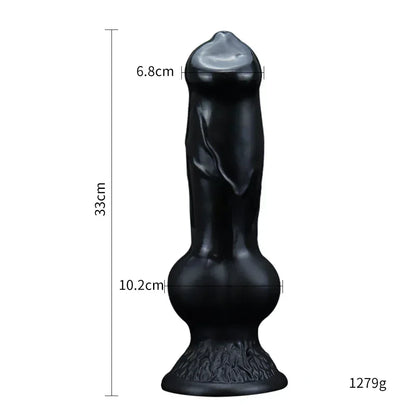 Realistic Huge Dog Dildo Anal Plug With Suction Cup  Prostate Massager
