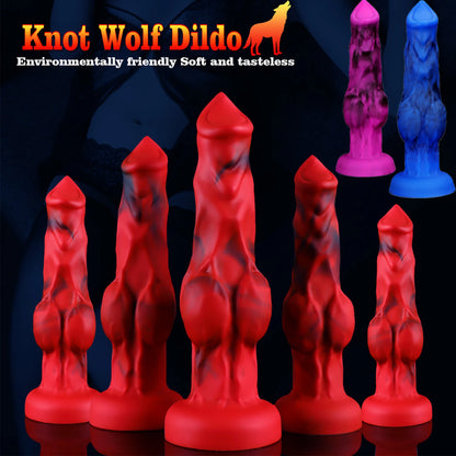 Wolf Monster Large Knot Dildo