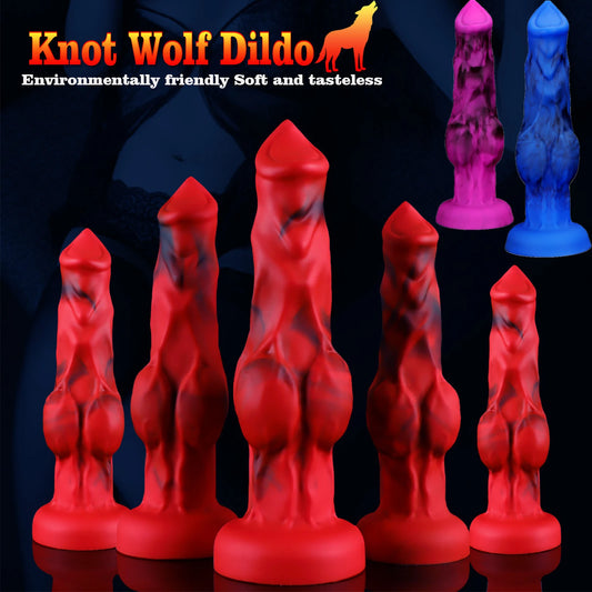 Wolf Monster Large Knot Dildo