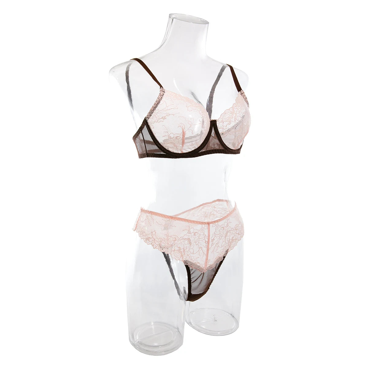 HIMEALAVO Sexy Lingerie Seamless Bra Sheer Lace