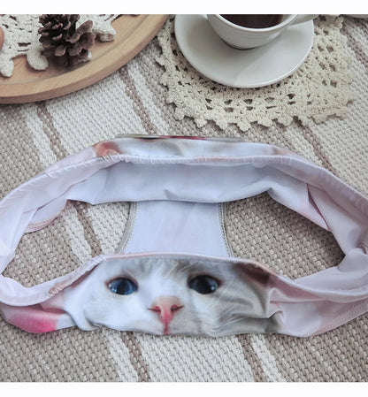SP&CITY Cartoon 3D Cat Kawaii Panties