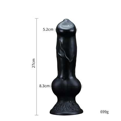 Realistic Huge Dog Dildo Anal Plug With Suction Cup Silicone