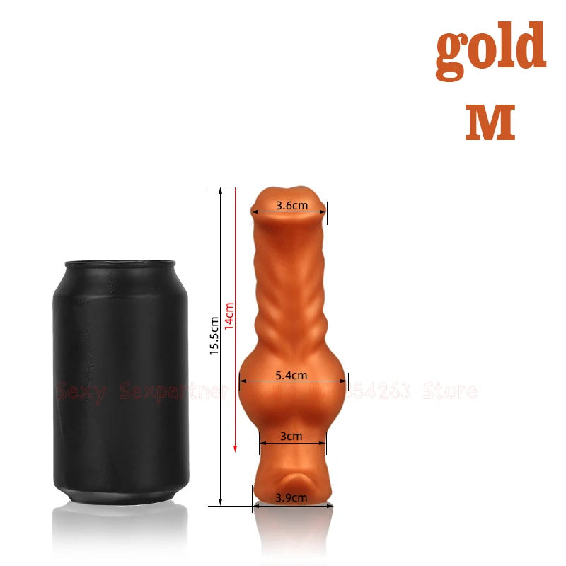 Silicone Dog Dildo Soft Big ButtPlug Stimulation Animal Dildo