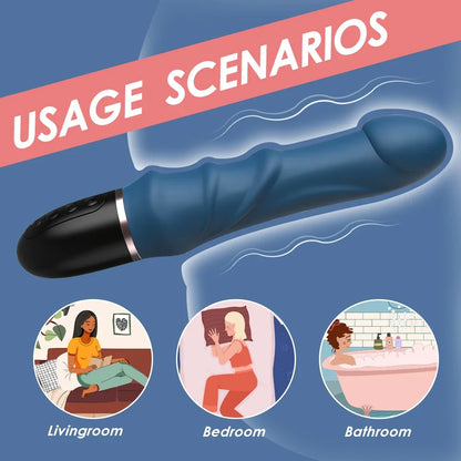 Big Dildo Vibrator for Women 10 Modes G-spot Clitoral Stimulator
