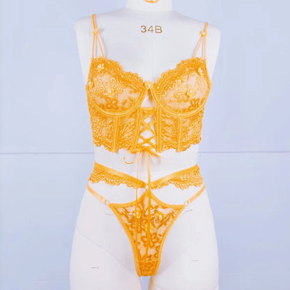 Toucheart Sexy Lingerie Strap Underwire Lace Bra For Women Sexy