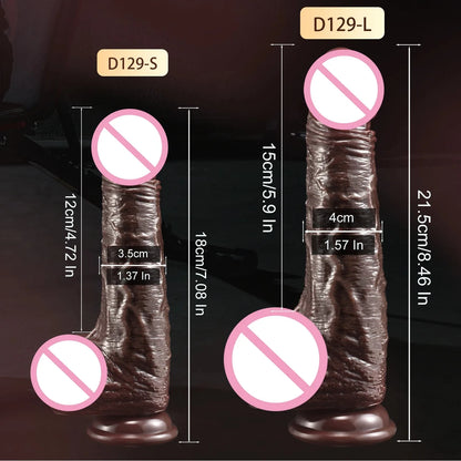 Wearable Realistic Strapon Dildo Skin Testicles Sliding
