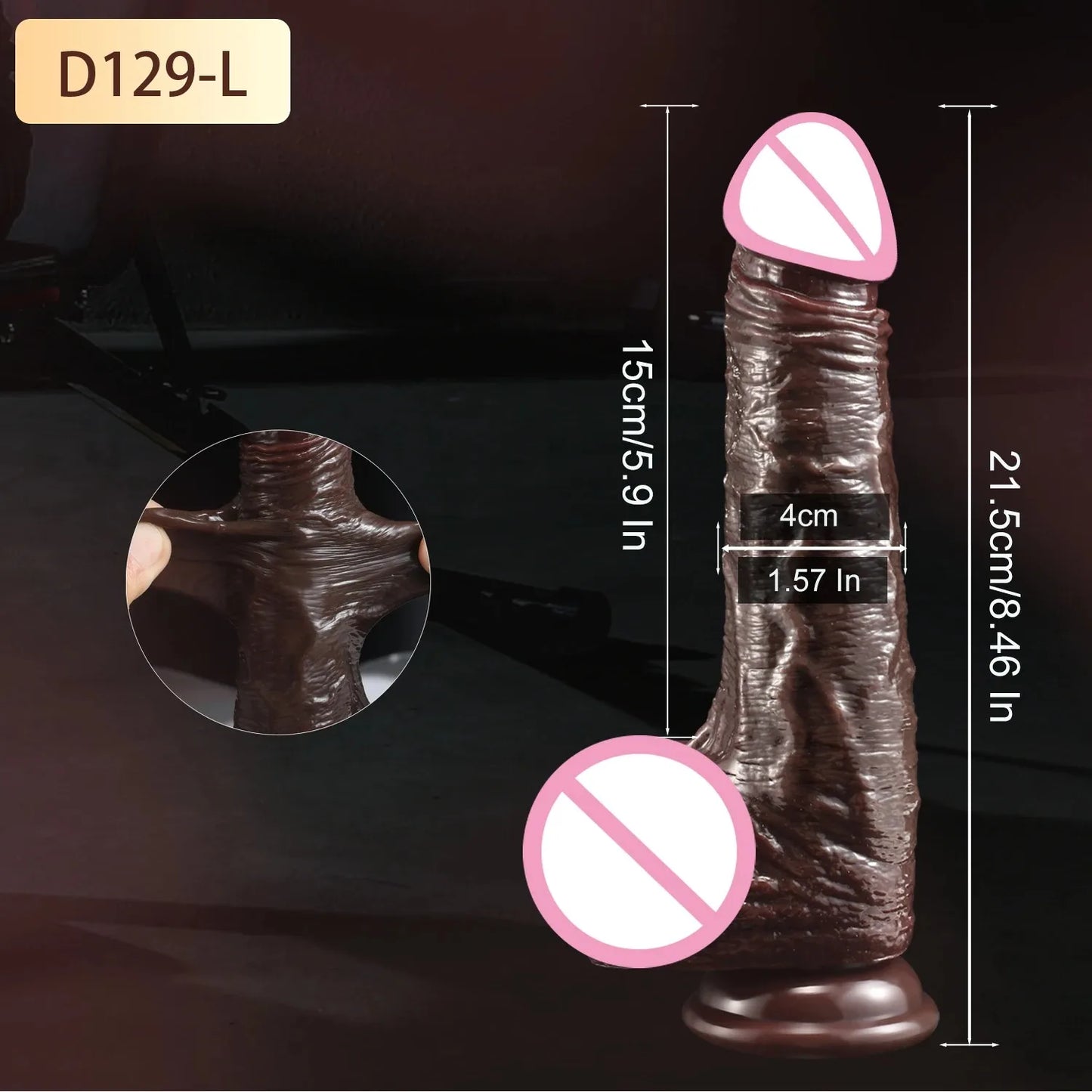 Wearable Realistic Strapon Dildo Skin Testicles Sliding