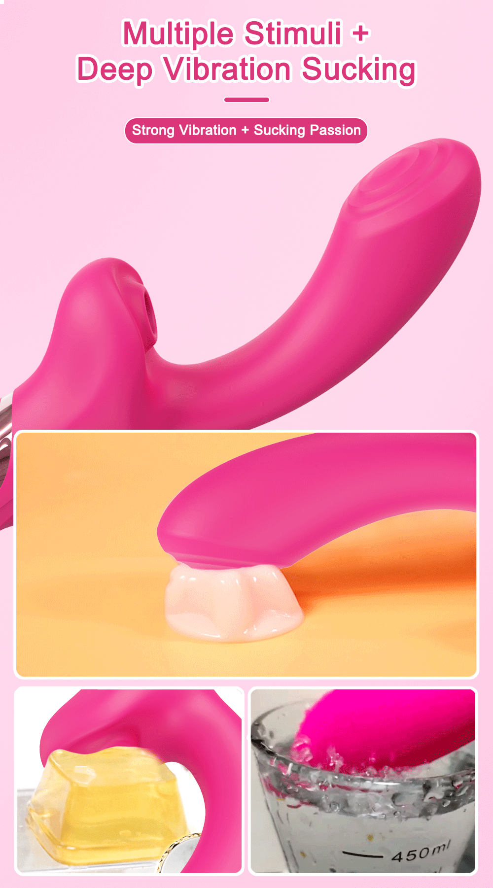 Powerful Clitoral Sucking Dildo Vibrator Female 20 Modes Clitoris Stimulator