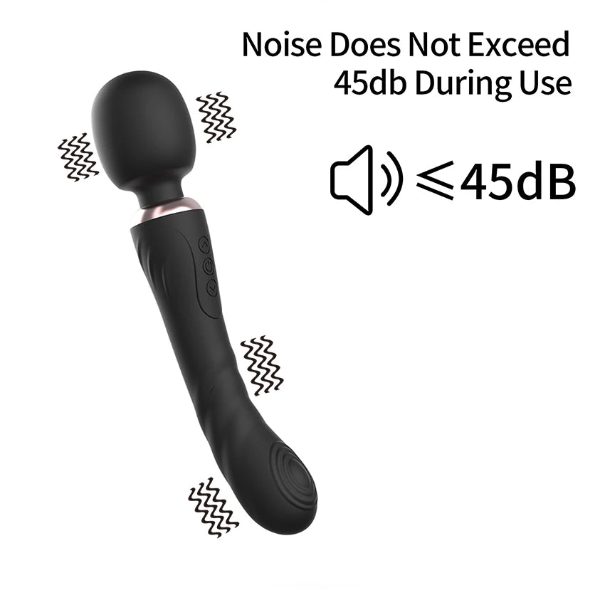 Powerful Dildos Vibrator Dual Motor Silicone Large Size Wand G-Spot Massager