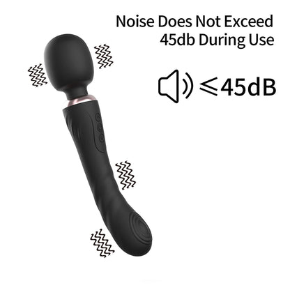Powerful Dildos Vibrator Dual Motor Silicone Large Size Wand G-Spot Massager