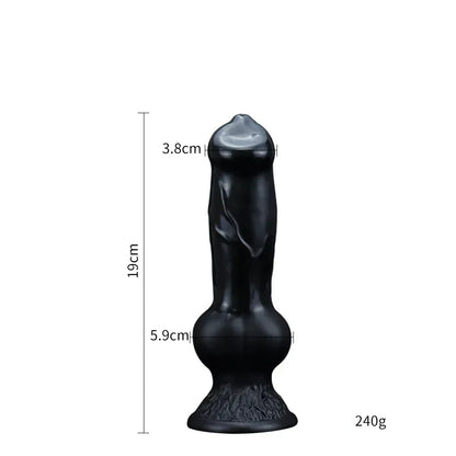Realistic Huge Dog Dildo Anal Plug With Suction Cup Silicone