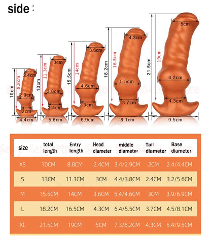Silicone Dog Dildo Soft Big ButtPlug Stimulation Animal Dildo