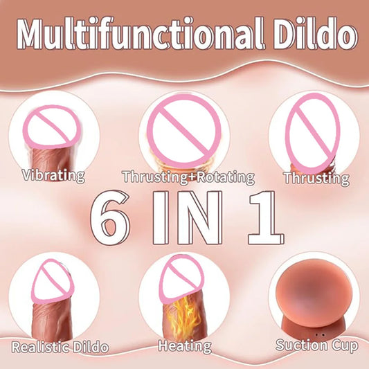Big Penis Thrusting Dildo Vibrator Sex Toy